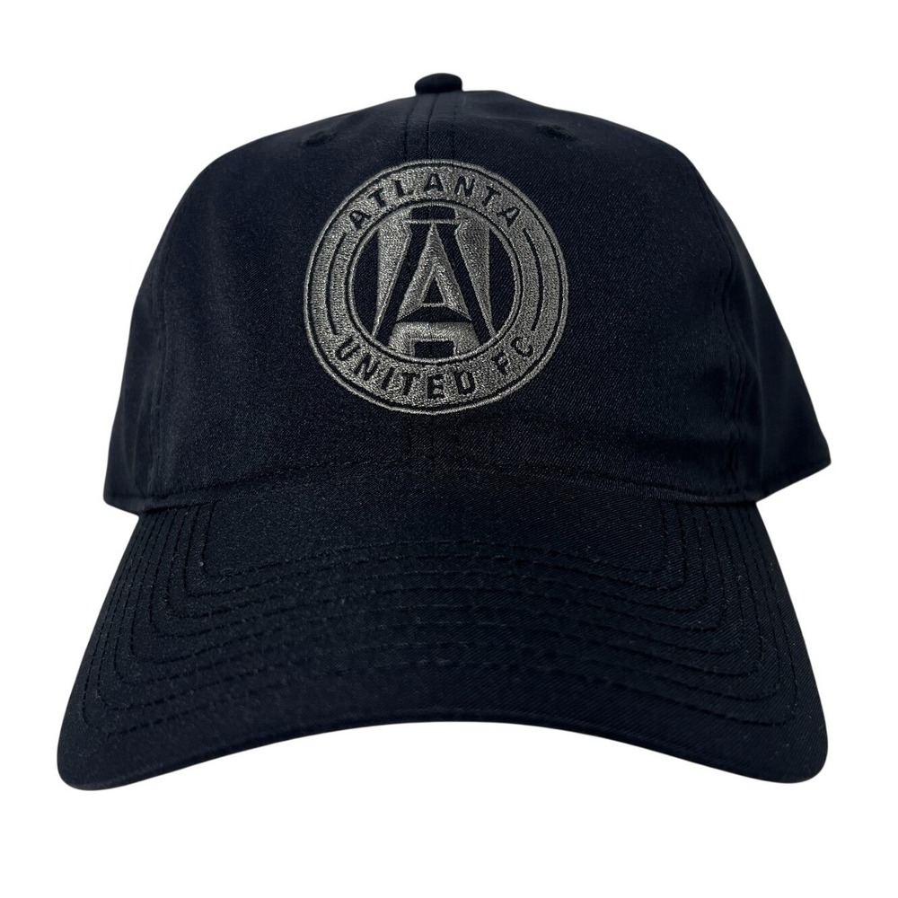 Atlanta United FC MLS Soccer Baseball Cap Black Grey Adjustable Hat NWT